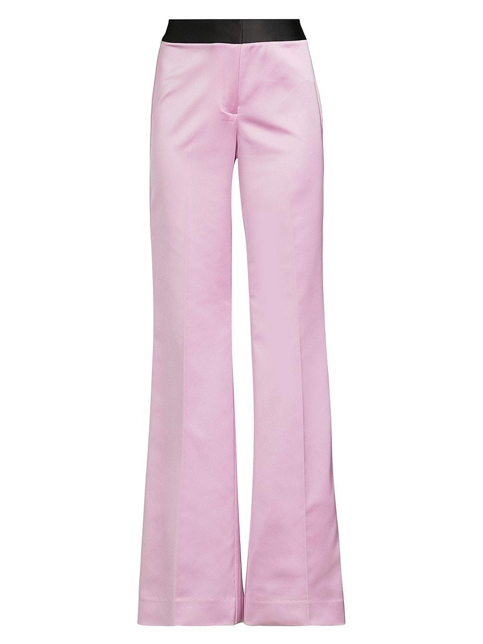 Womens Karina Wide-Leg Satin Pants Product Image