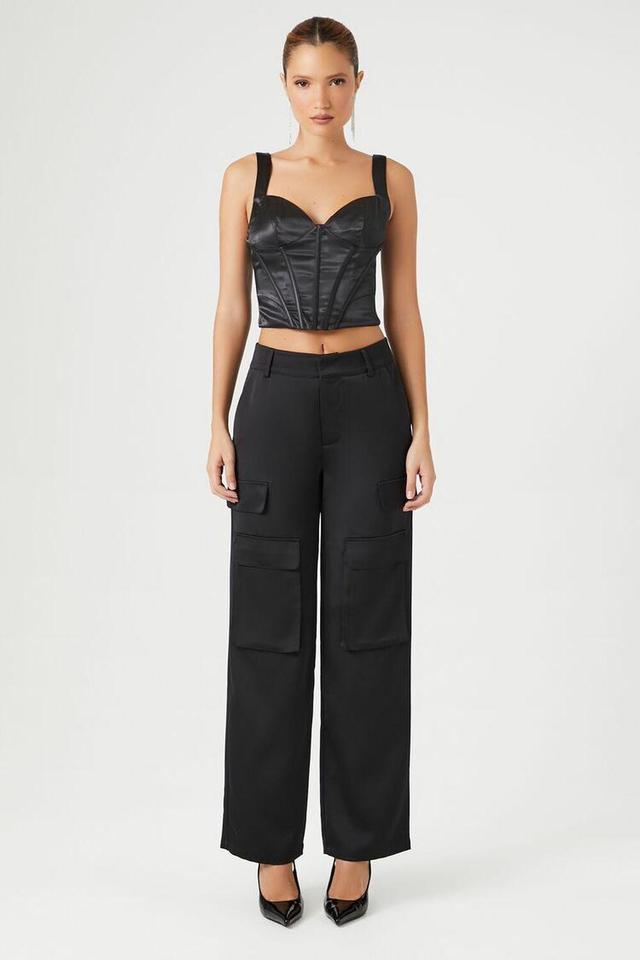 Satin Wide-Leg Pants | Forever 21 Product Image