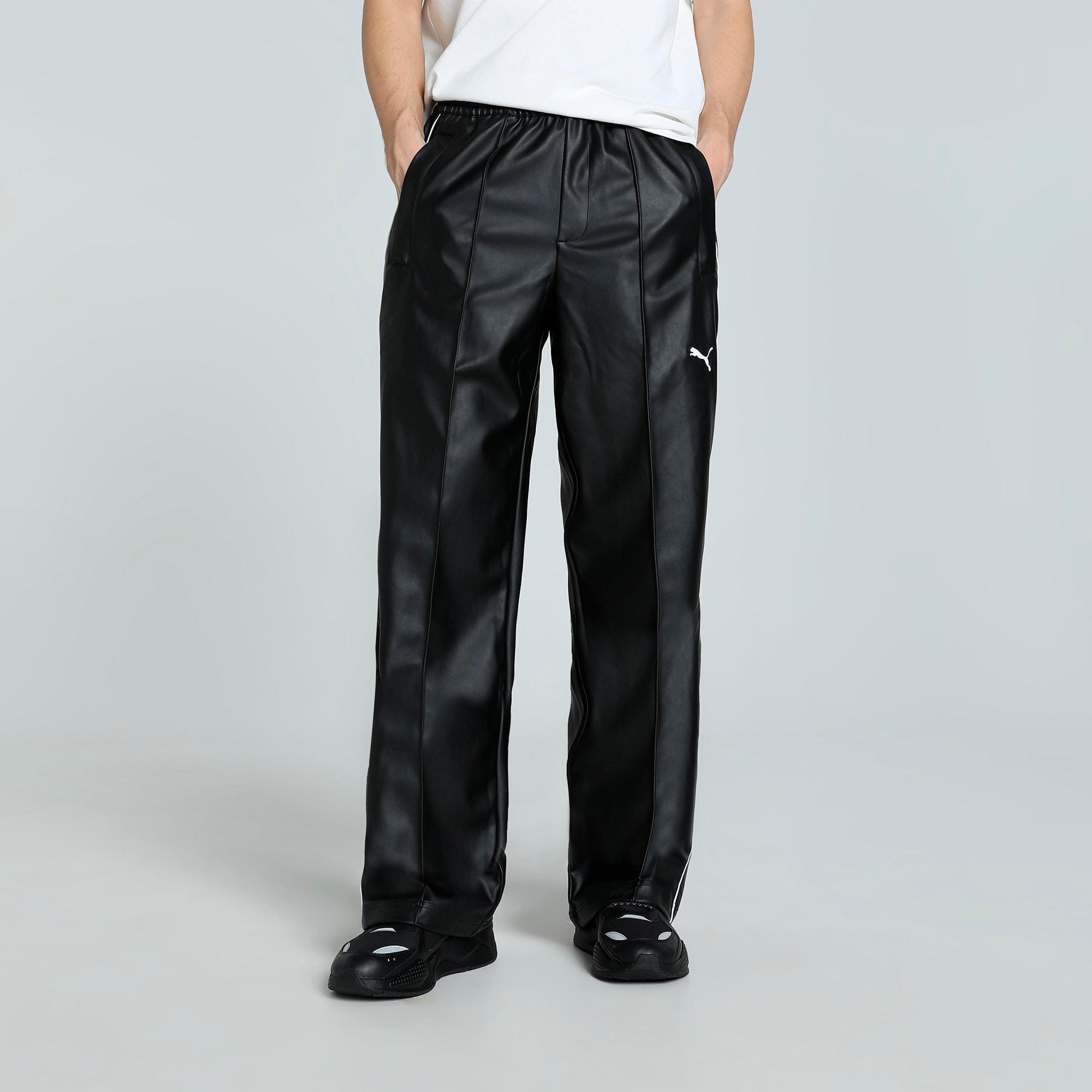 T7 Pleather Men's Track Pants Product Image