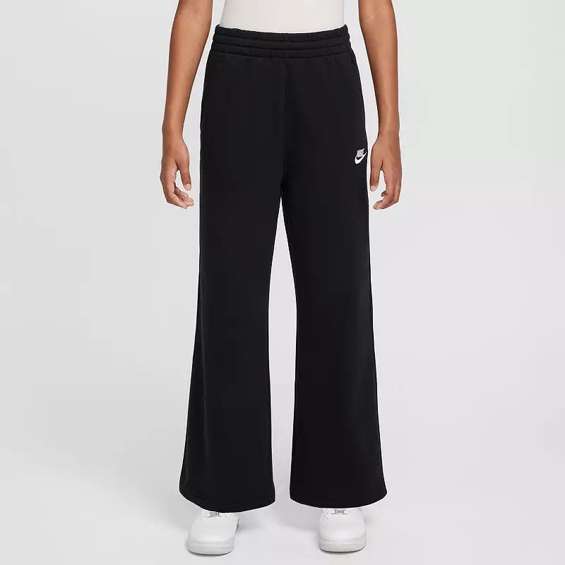 Womens Nike Sportswear Club Fleece Girls Wide-Leg Pants Product Image