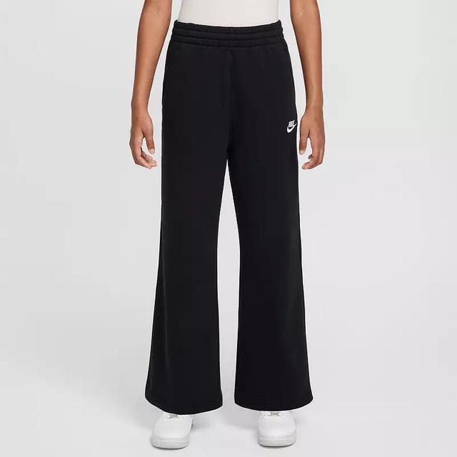 Womens Nike Sportswear Club Fleece Girls Wide-Leg Pants Product Image