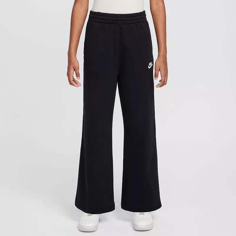 Women's Nike Sportswear Club Fleece Girls' Wide-Leg Pants Product Image