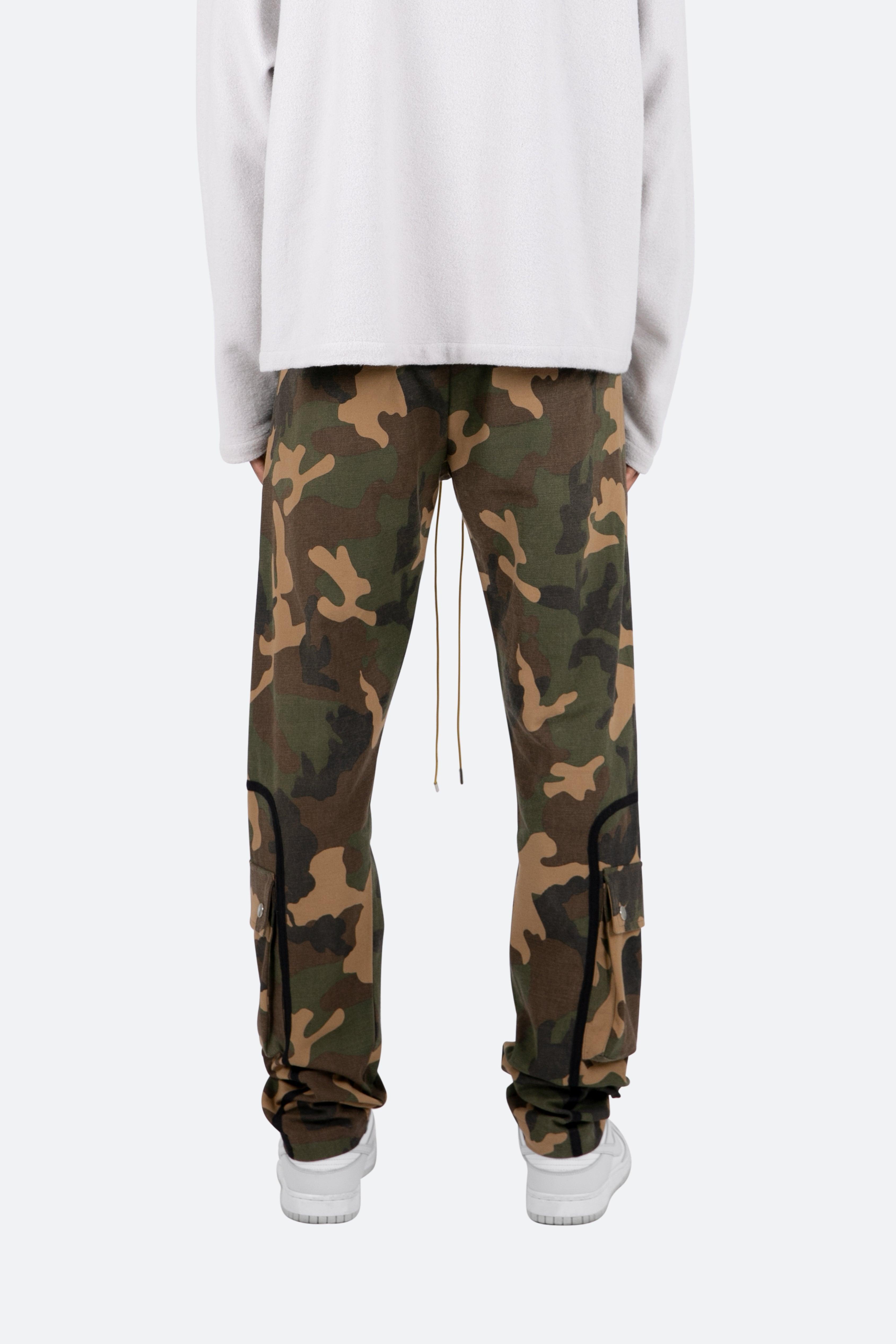 Contrast Taped Cargo Pants - Camo Product Image