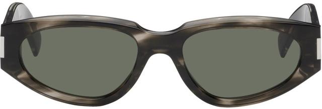 Gray Sl 618 Sunglasses In Havana-crystal-grey Product Image