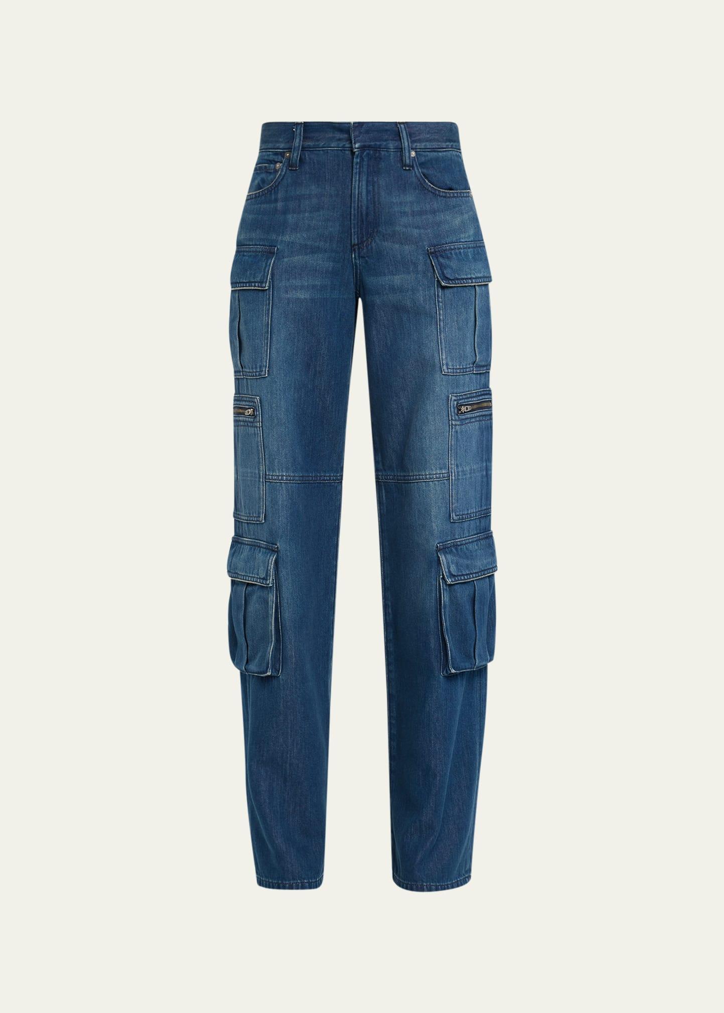 Alice + Olivia Cay Baggy Cargo Jeans Product Image