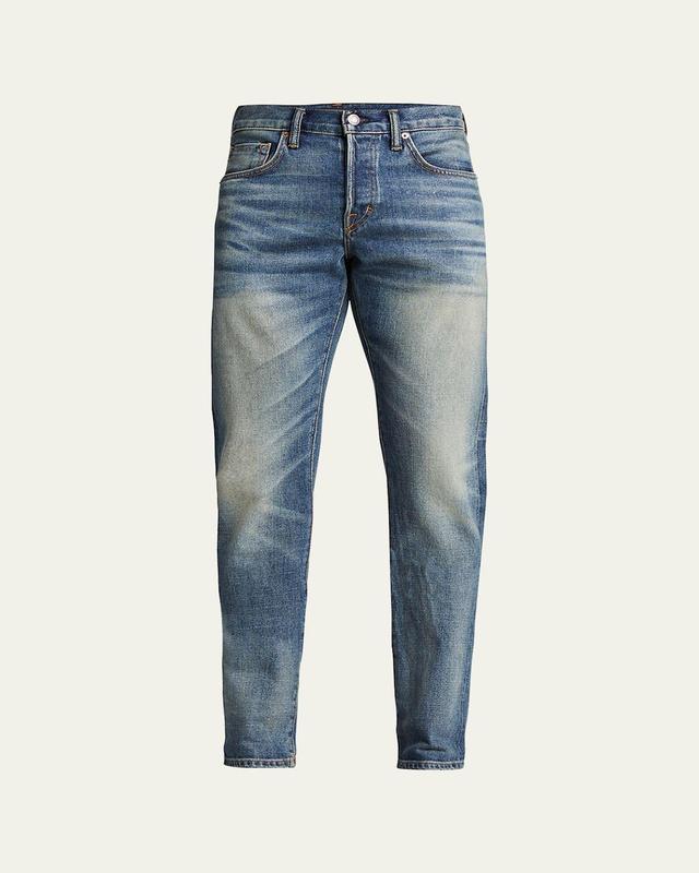 Mens Slim-Fit 70s Selvedge Jeans Product Image