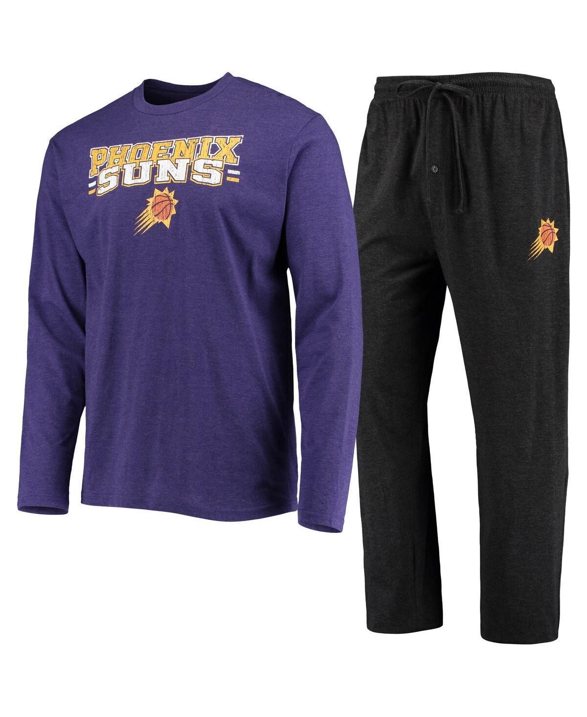 Mens Concepts Sport Black/Purple Phoenix Suns Long Sleeve T-Shirt & Pants Sleep Set Product Image