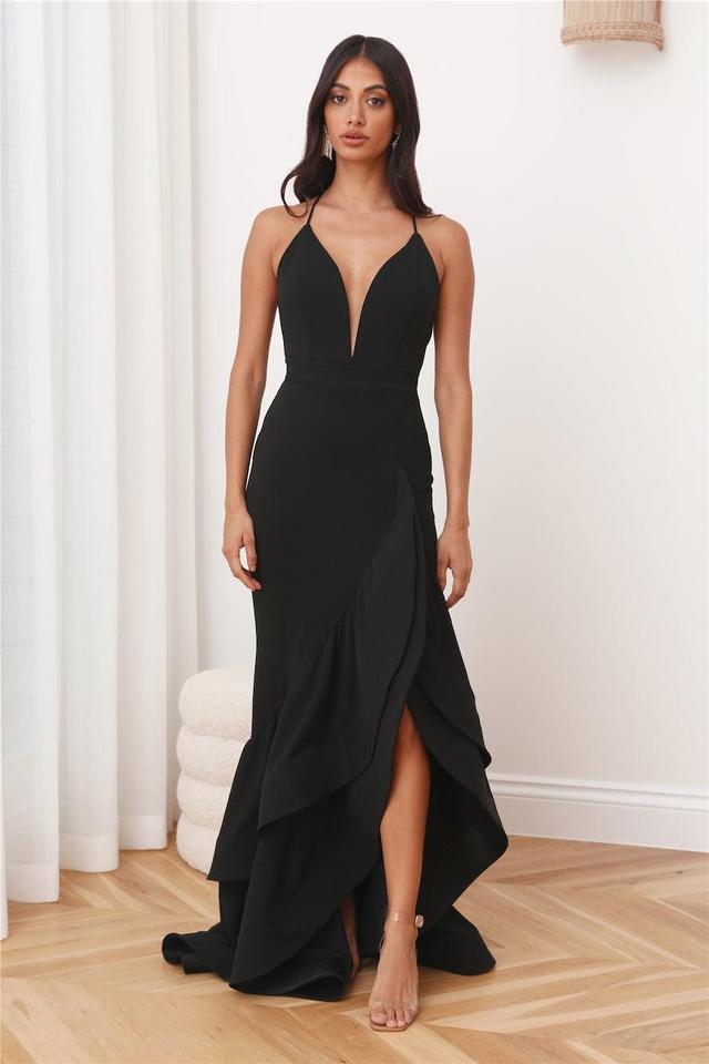 Dolled Up Maxi Dress Black Product Image