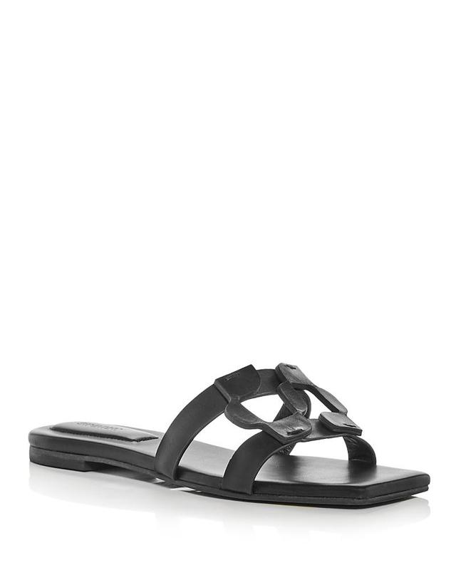 Simkhai Womens Monogram Slide Sandals Product Image