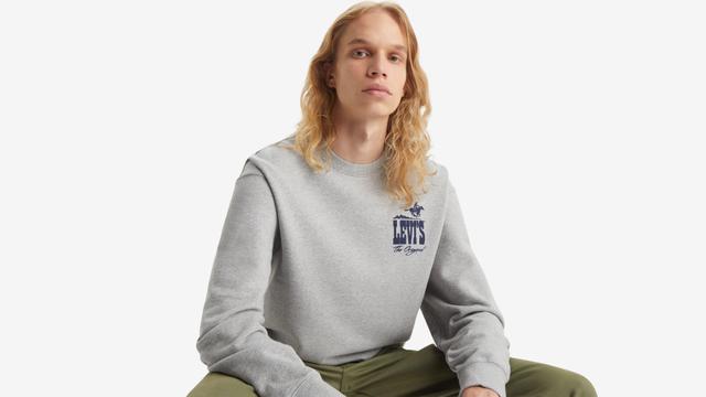 Relaxed Fit Graphic Crewneck Sweatshirt Product Image