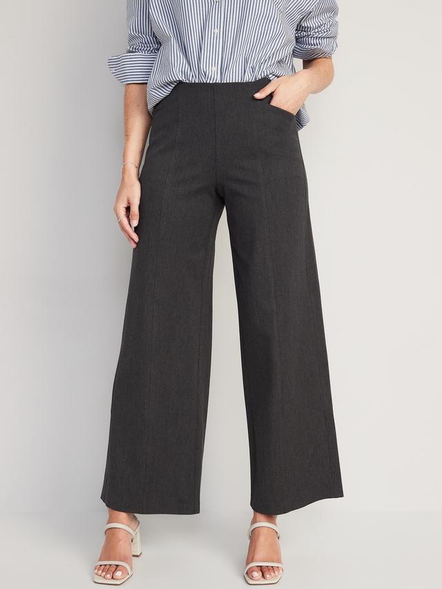 High-Waisted Pull-On Pixie Wide-Leg Pants Product Image