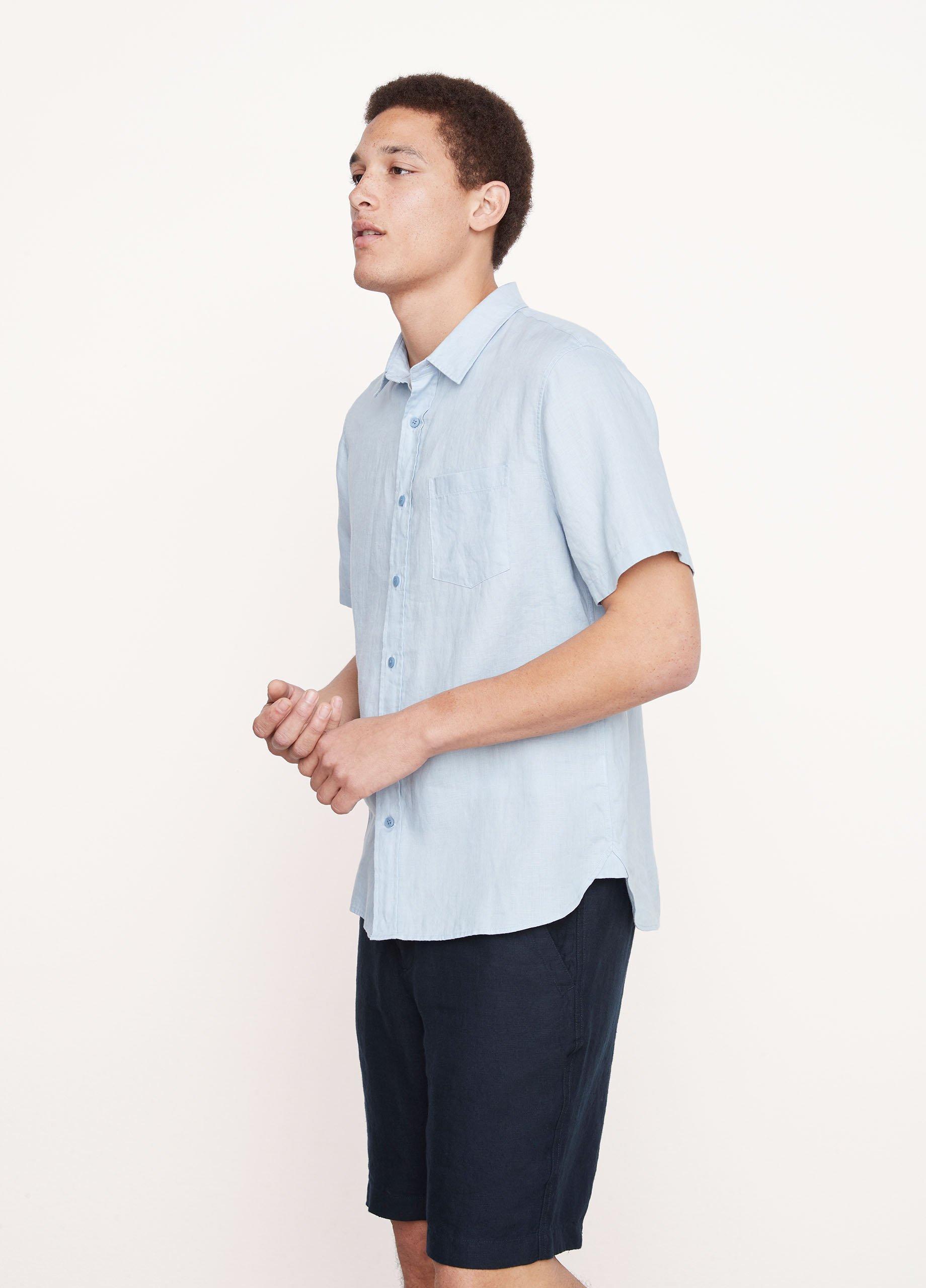 Linen Short-Sleeve Shirt Product Image