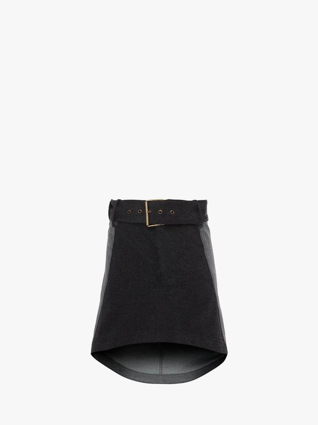 PANELED MINI DENIM SKIRT in grey | JW Anderson US  Product Image