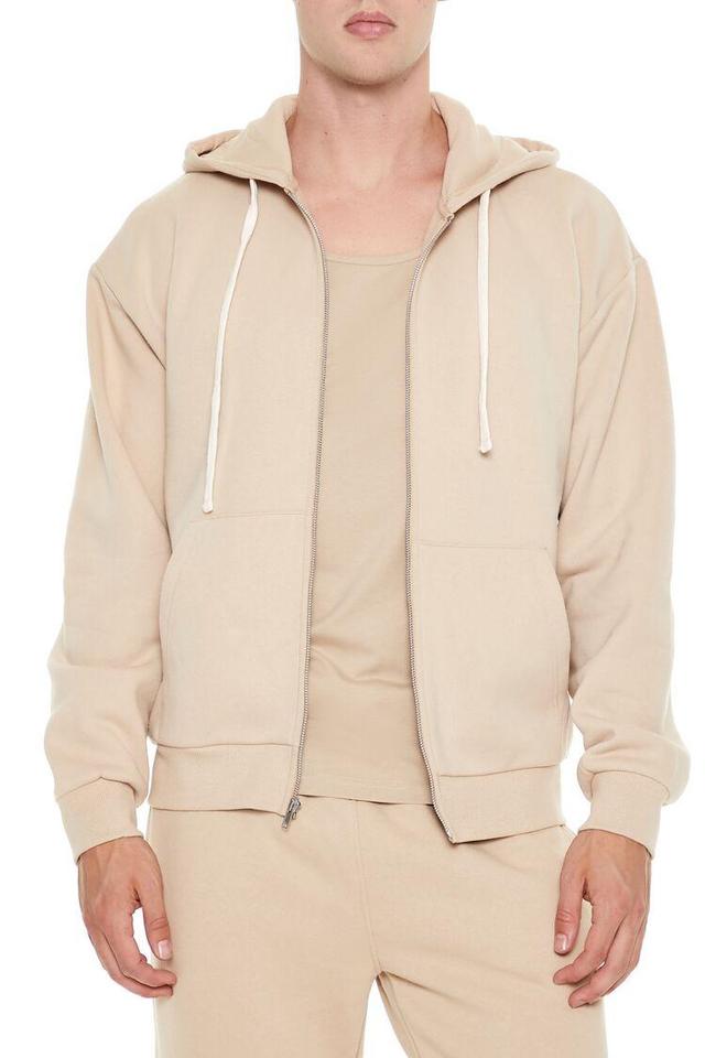 Zip-Up Drawstring Hoodie | Forever 21 Product Image