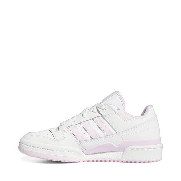 Womens adidas Forum Low CL Athletic Shoe - Cloud White / Clear Pink Product Image