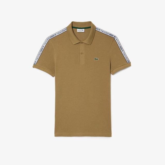 Men's Regular Fit Logo Stripe Stretch Cotton Polo Product Image