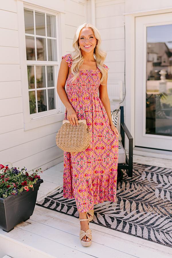 Savannah Estate Smocked Maxi Dress Product Image