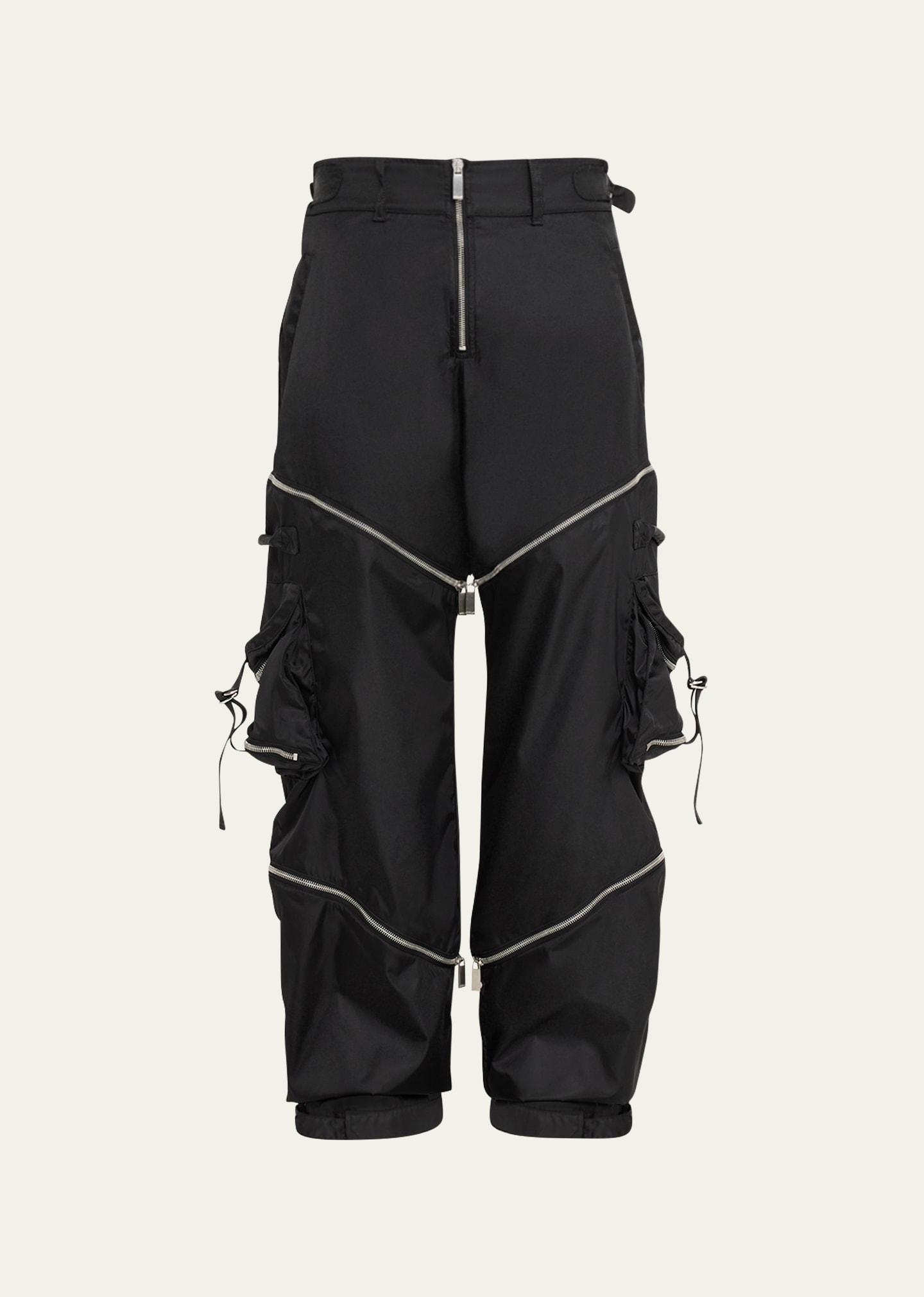 Mens Zip-Off Nylon Cargo Pants Product Image