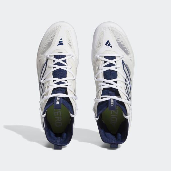 adidas Mens adidas Adizero Afterburner 9 NWV - Mens Baseball Shoes Silver/White/Navy Size 8.5 Product Image