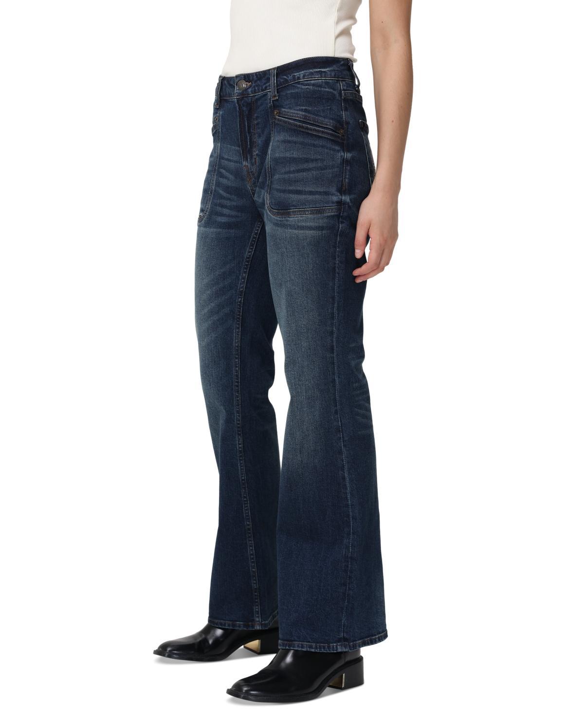 Frye Womens Embroidered-Pocket Bootcut Jeans product image