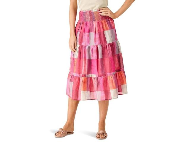 NIC+ZOE Sunset Plaid Skirt Multi) Women's Skirt Product Image