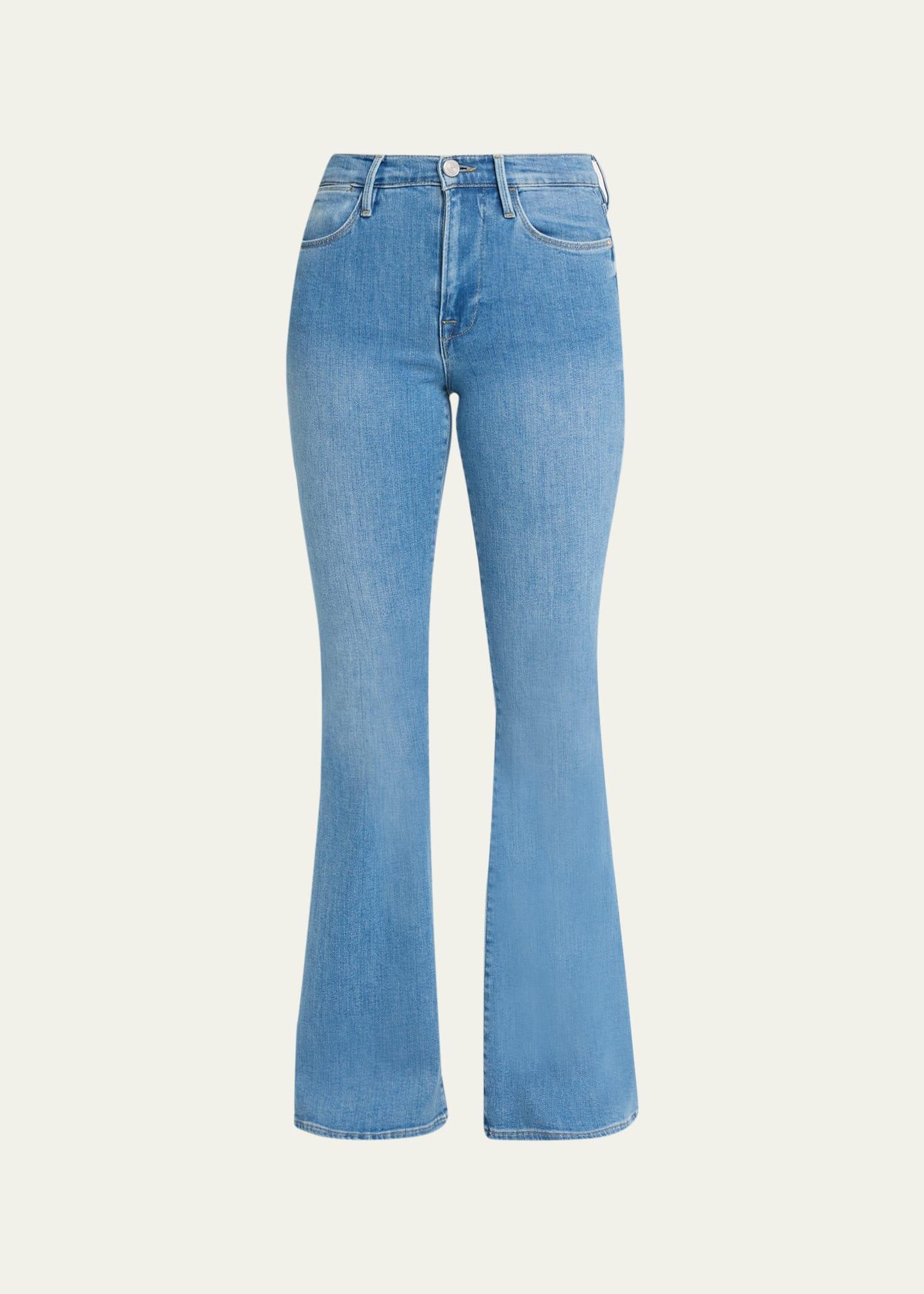 Womens Le Garon Mid-Rise Crop Roll Cuff Jeans Product Image