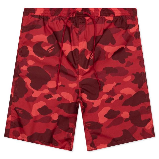 Color Camo Shark Reversible Shorts - Red Male Product Image