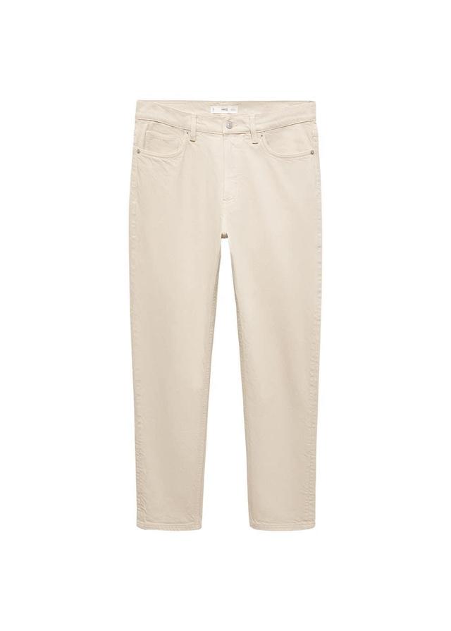 MANGO MAN - Ben cotton tappered-fit jeans beigeMen Product Image