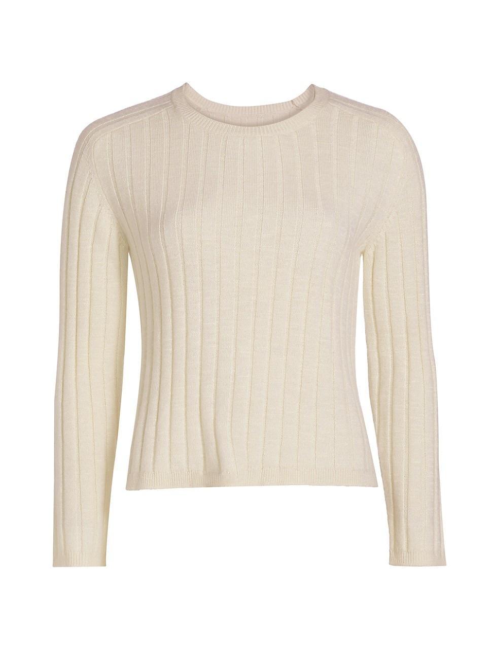 Womens Alise Silk Rib-Knit Sweater Product Image