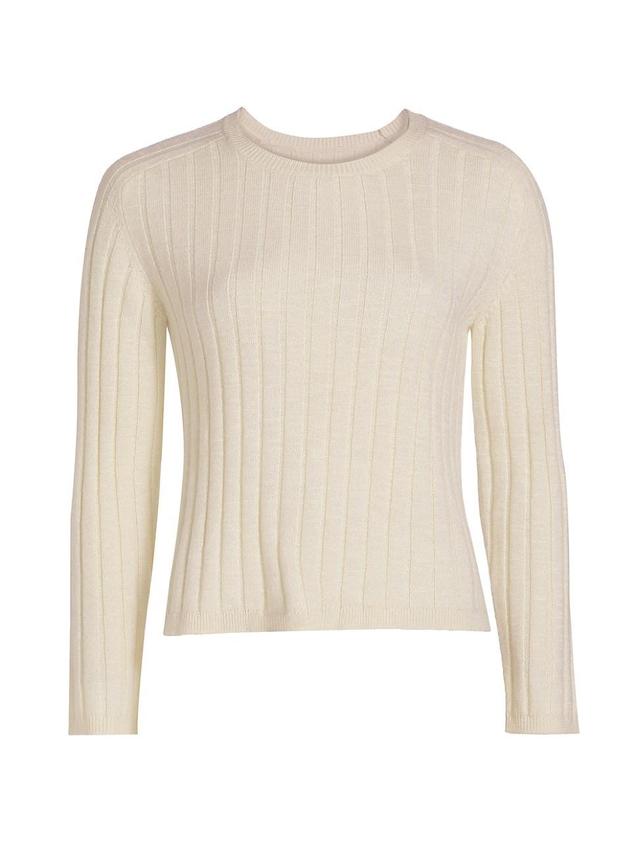 Womens Alise Silk Rib-Knit Sweater Product Image