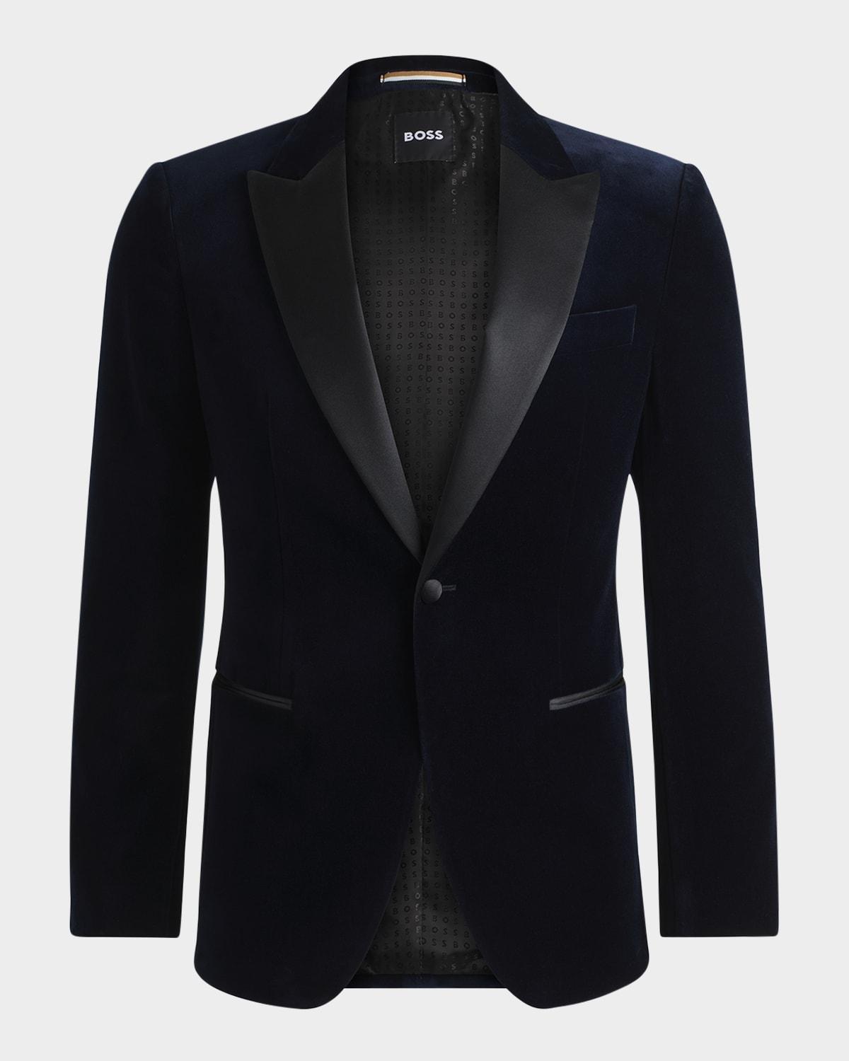 Mens Hutson Black Heritage Velvet Tuxedo Jacket Product Image