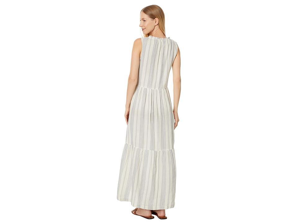 Womens Coastal Double Gauze Ruffle Maxi Dress S Product Image