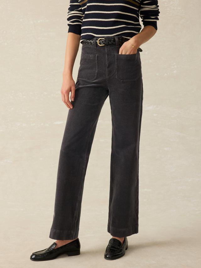 Softstretch Cord Patch Pocket Pant - Washed Black Product Image