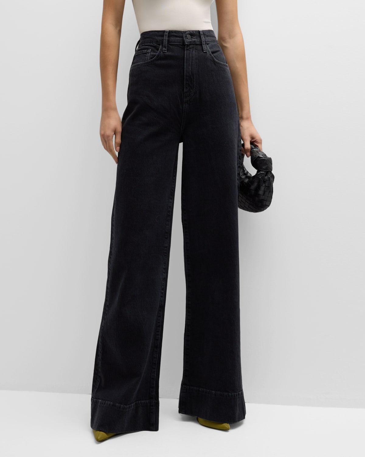 Womens Ms. Onassis High-Rise Wide-Leg Jeans product image