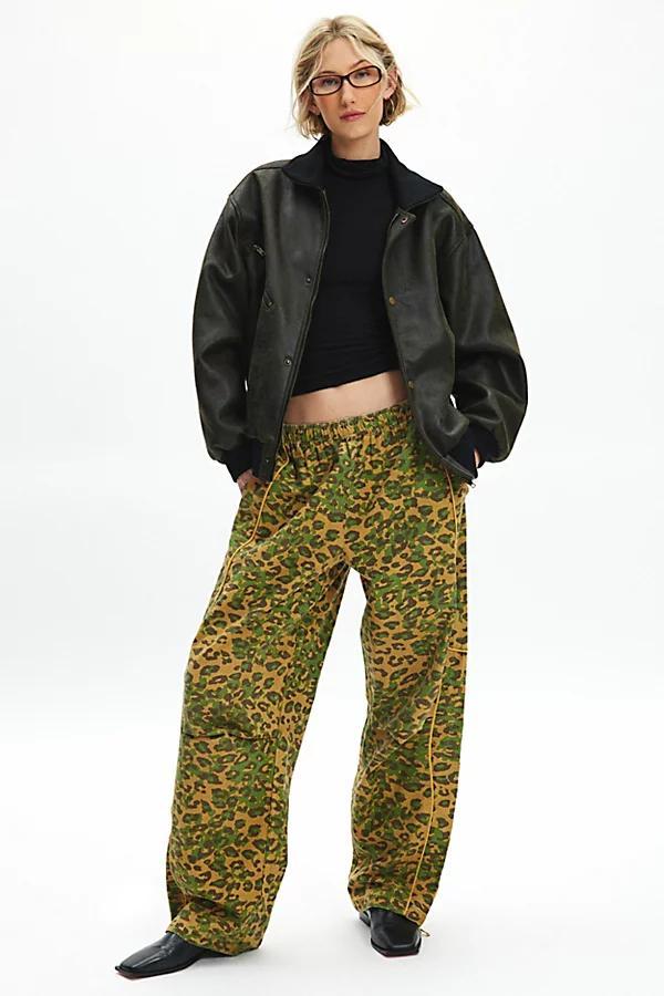 BDG Jess Leopard Camo Track Pant Womens at Urban Outfitters Product Image