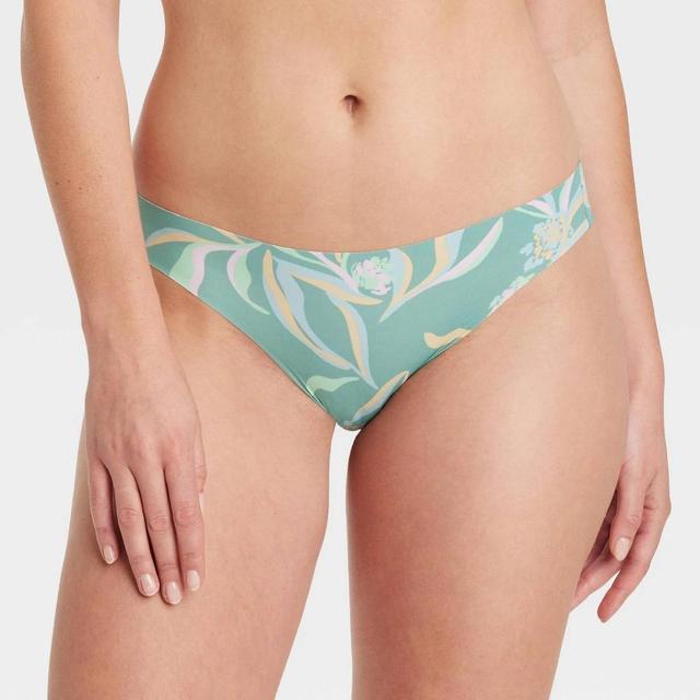 Womens Invisible Edge Bikini Underwear - Auden Graphic Leaves XL Product Image