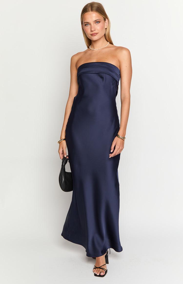 Maiah Navy Maxi Dress Product Image