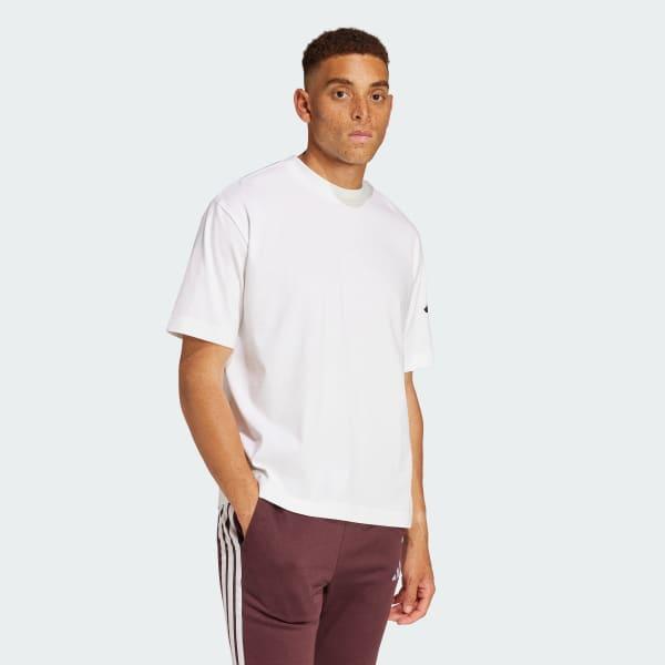 adidas Essentials Loose Fit 3 Bar Logo Tee Warm Clay 2XL Mens Product Image