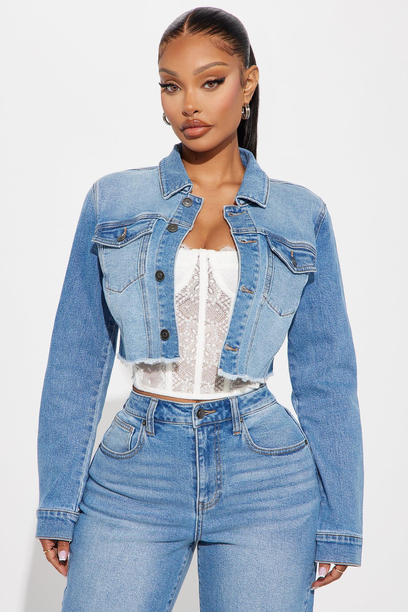 All The While Stretch Denim Jacket - Light Wash product image