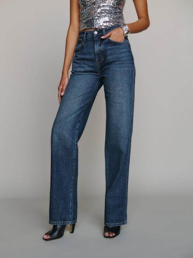 Val Lived-in Straight Jeans Product Image