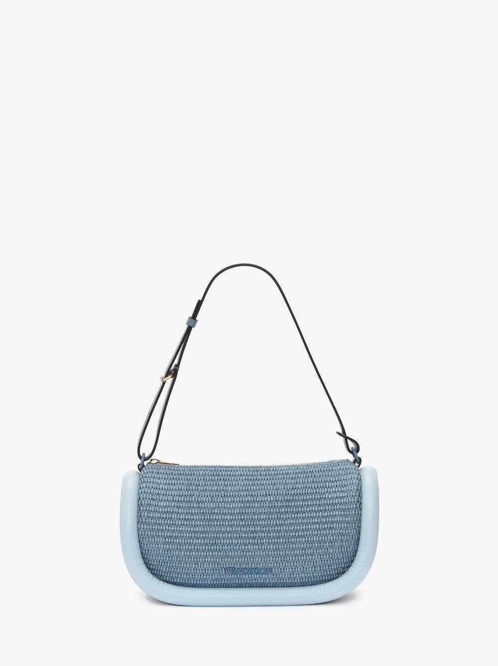 BUMPER-15 - RAFFIA SHOULDER BAG in blue | JW Anderson US  Product Image