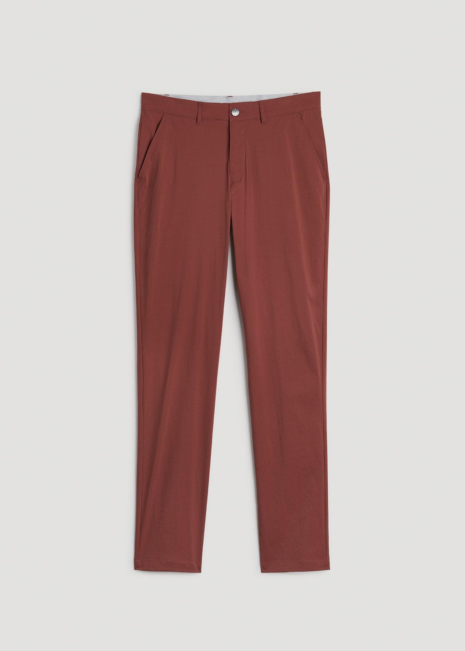 TAPERED FIT Traveler Chino Pants for Tall Men in Intense Rust Product Image