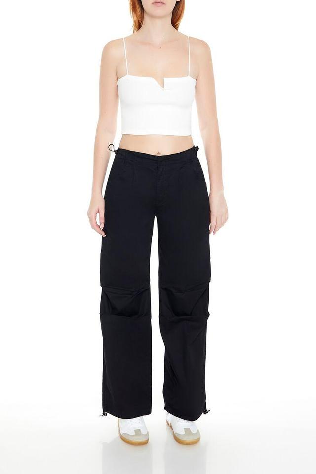 Toggle Drawstring Poplin Joggers | Forever 21 Product Image