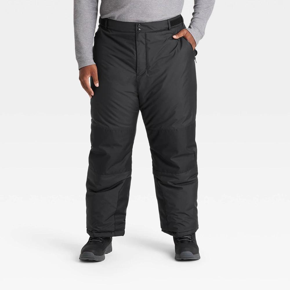 Mens Big Snow Pants - All In Motion Black Onyx 5XL product image