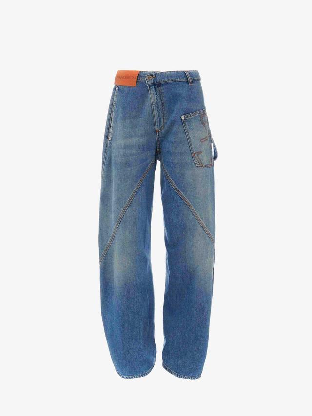 TWISTED WORKWEAR DENIM JEANS in blue | JW Anderson US  Product Image