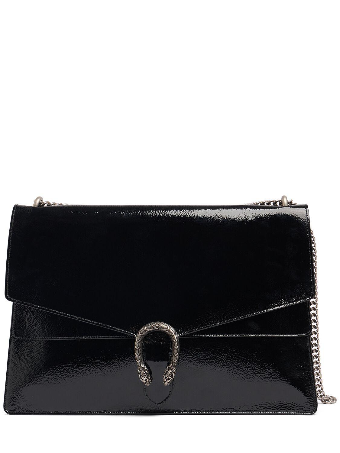 GUCCI Dionysus Leather Shoulder Bag In Black Product Image