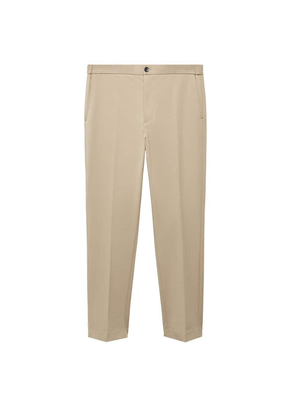 MANGO MAN - Slim-fit cotton suit pants beigeMen Product Image