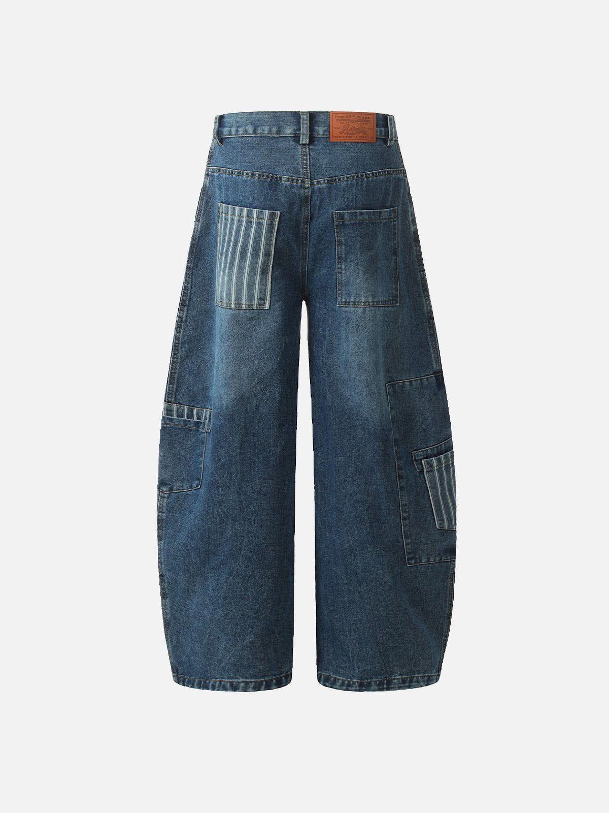 Aelfric Eden Multi Pocket Loose Barrel Jeans Product Image