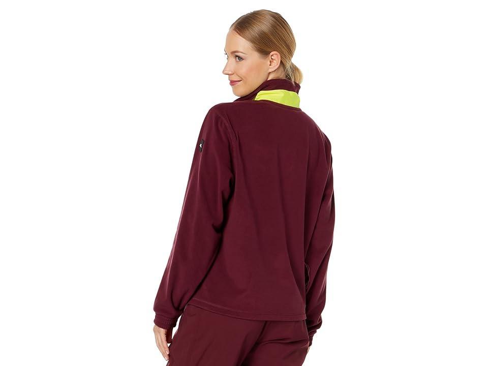 O'Neill Utility 1/2 Zip Fleece (Windsor Wine Color-Block) Women's Clothing Product Image