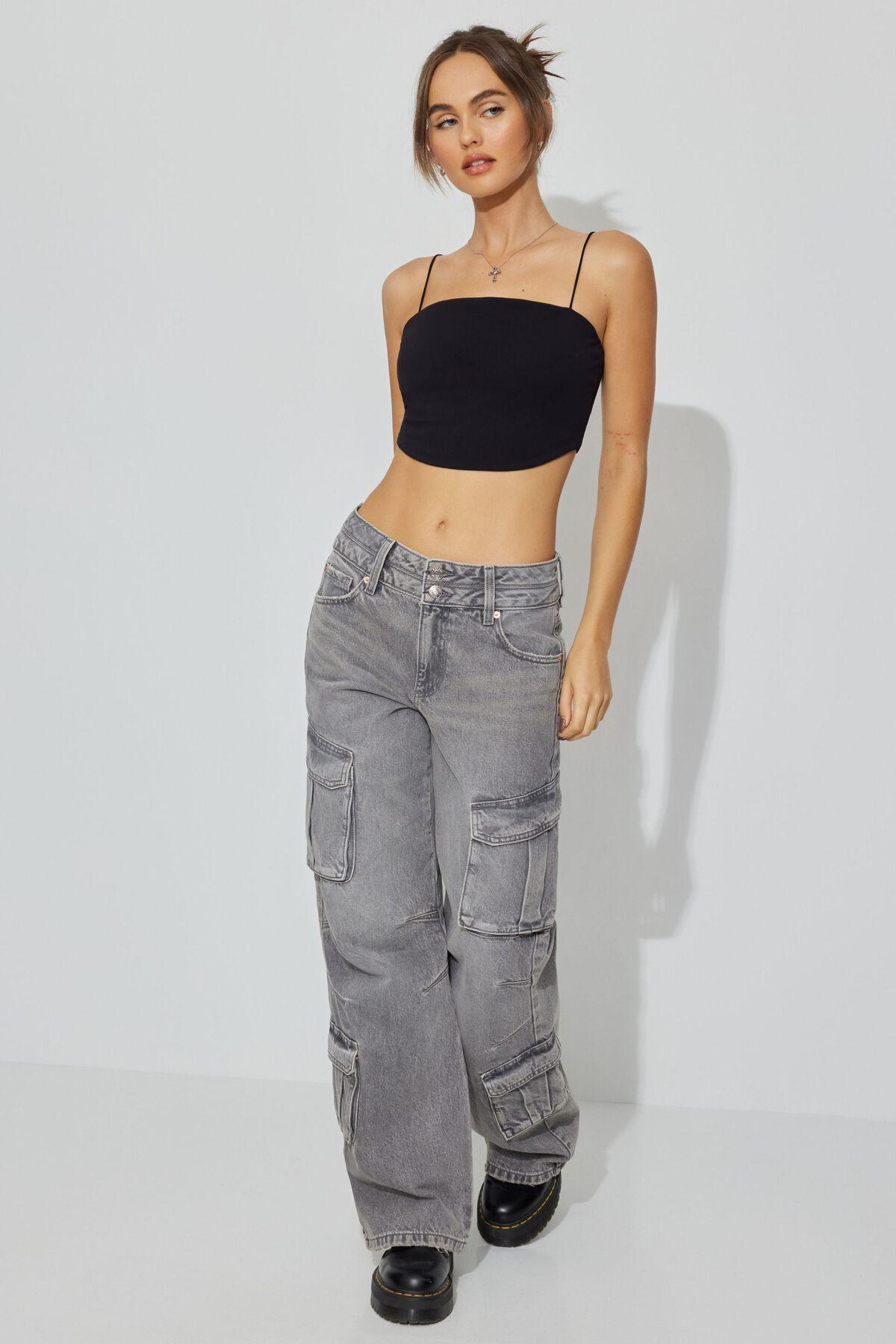 Straight Neck Crop Cami Top Product Image